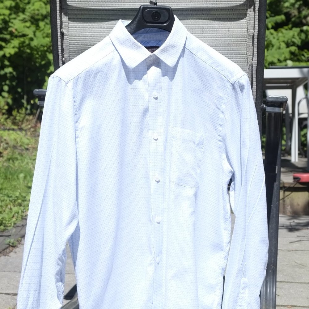 Johnson & Murphy M blue / white patterned